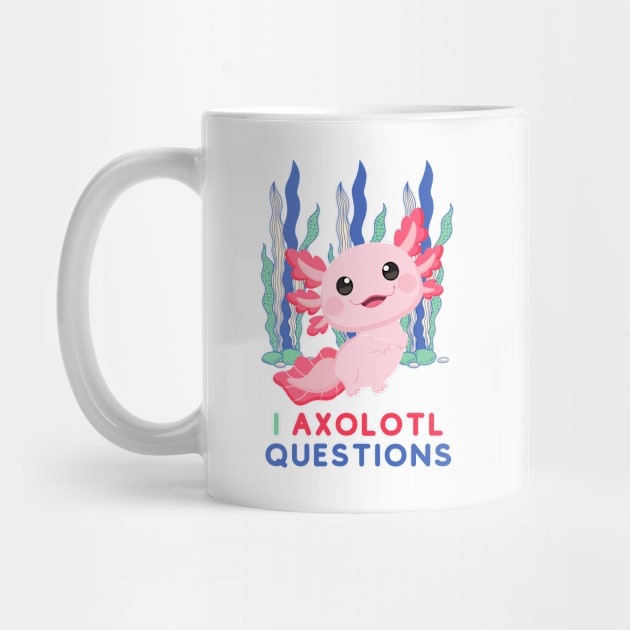 Axolotl Questions Cute Baby Axolotl by little osaka shop